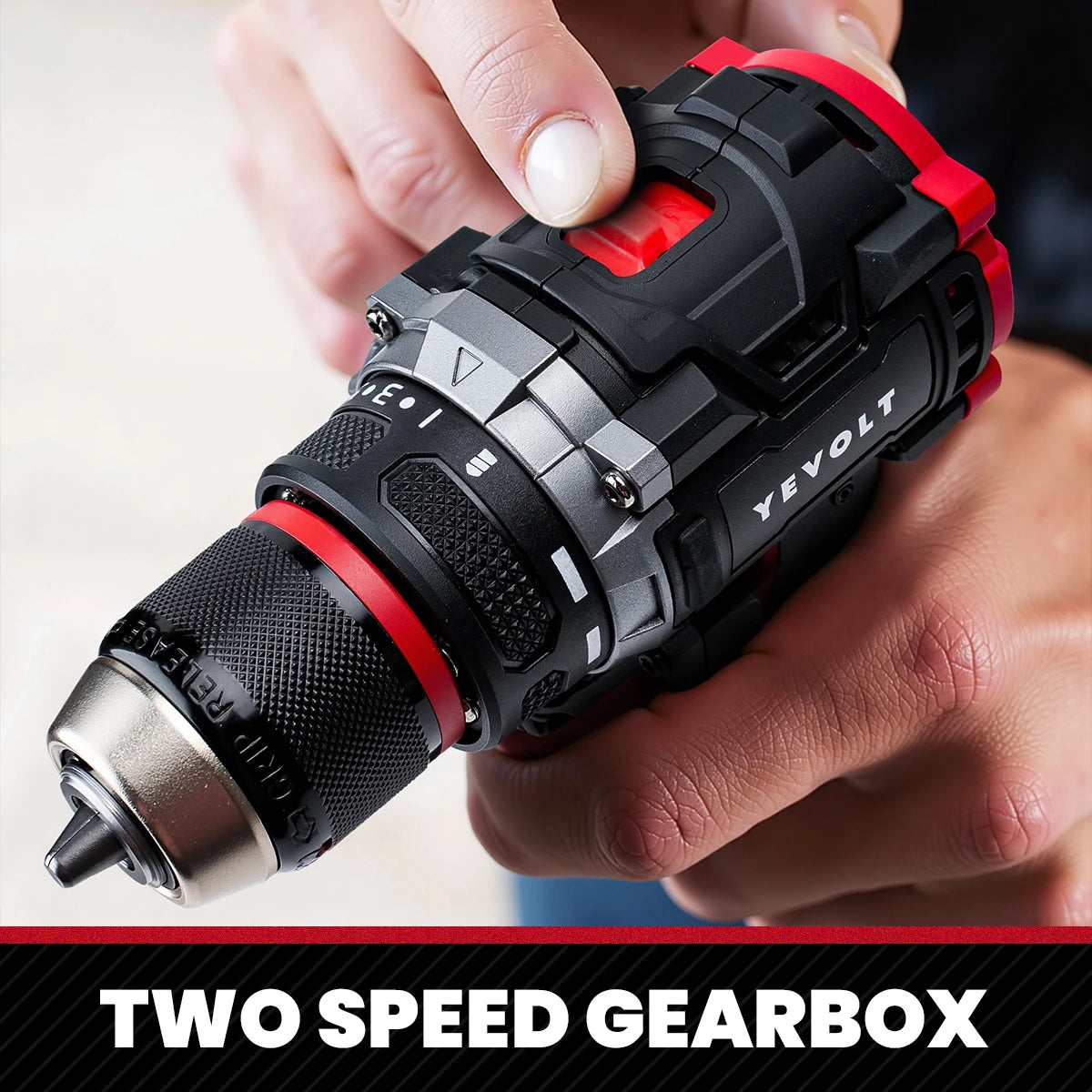 YEVOLT YVGBD20DU2 Series Brushless Electric Drill Li-ion Compact Cordless 20V 21+1 Driver Handheld Screwdriver Power Tools