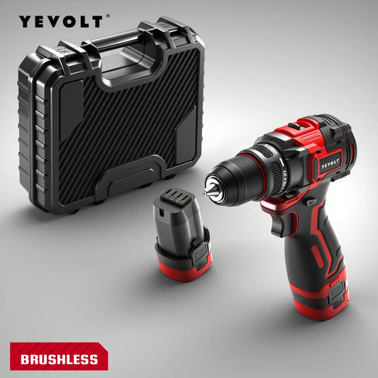 YEVOLT YVGCB16JY Series 16V Brushless Electric Drill Li-ion Compact Cordless Driver High Speed Handheld Screwdriver Power Tools