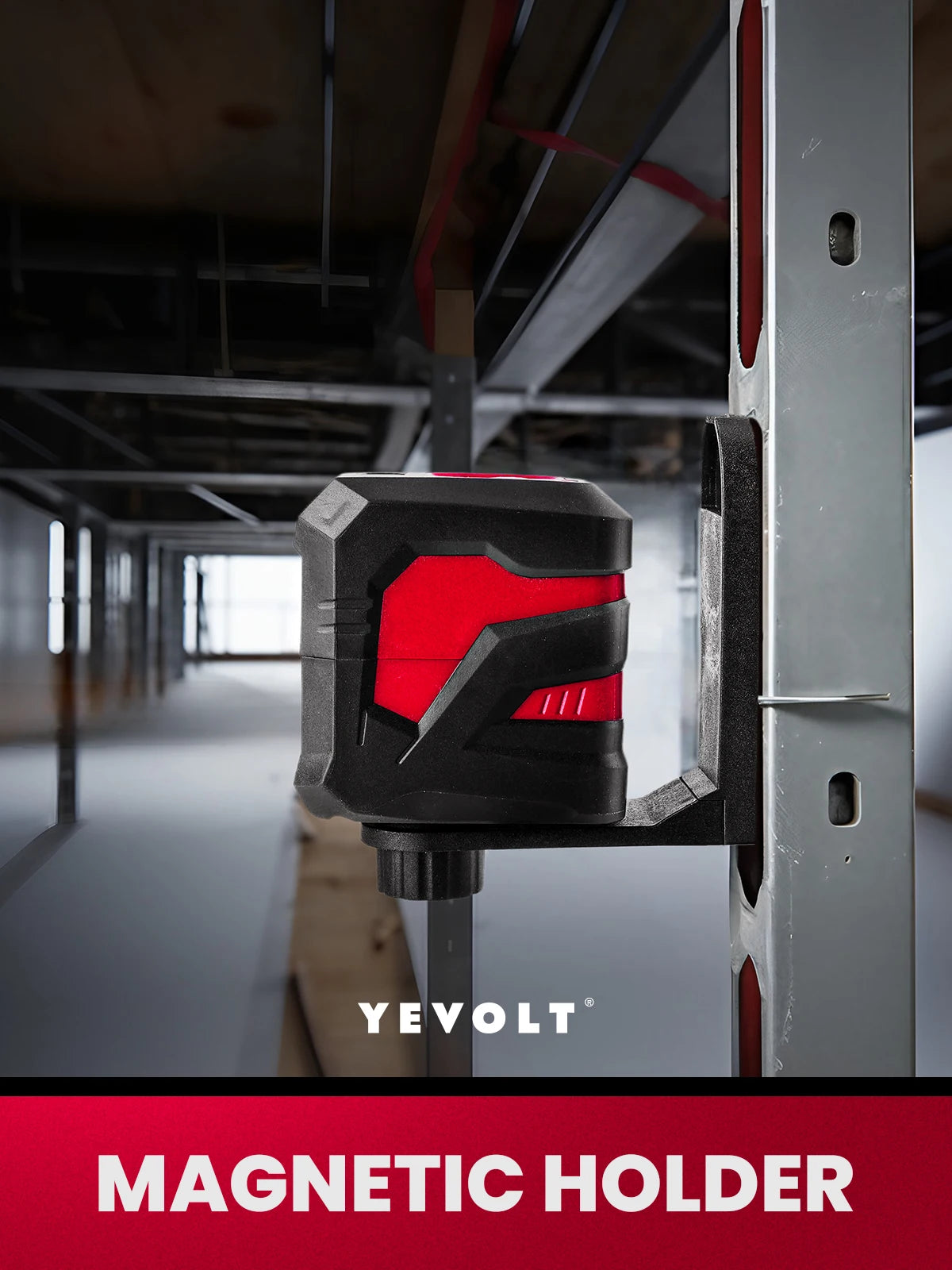 Nível de laser de linha cruzada YEVOLT YVRLL4XS2/YVGLL4XS2 Vermelho/Verde 2 linhas autonivelantes ferramentas de construção