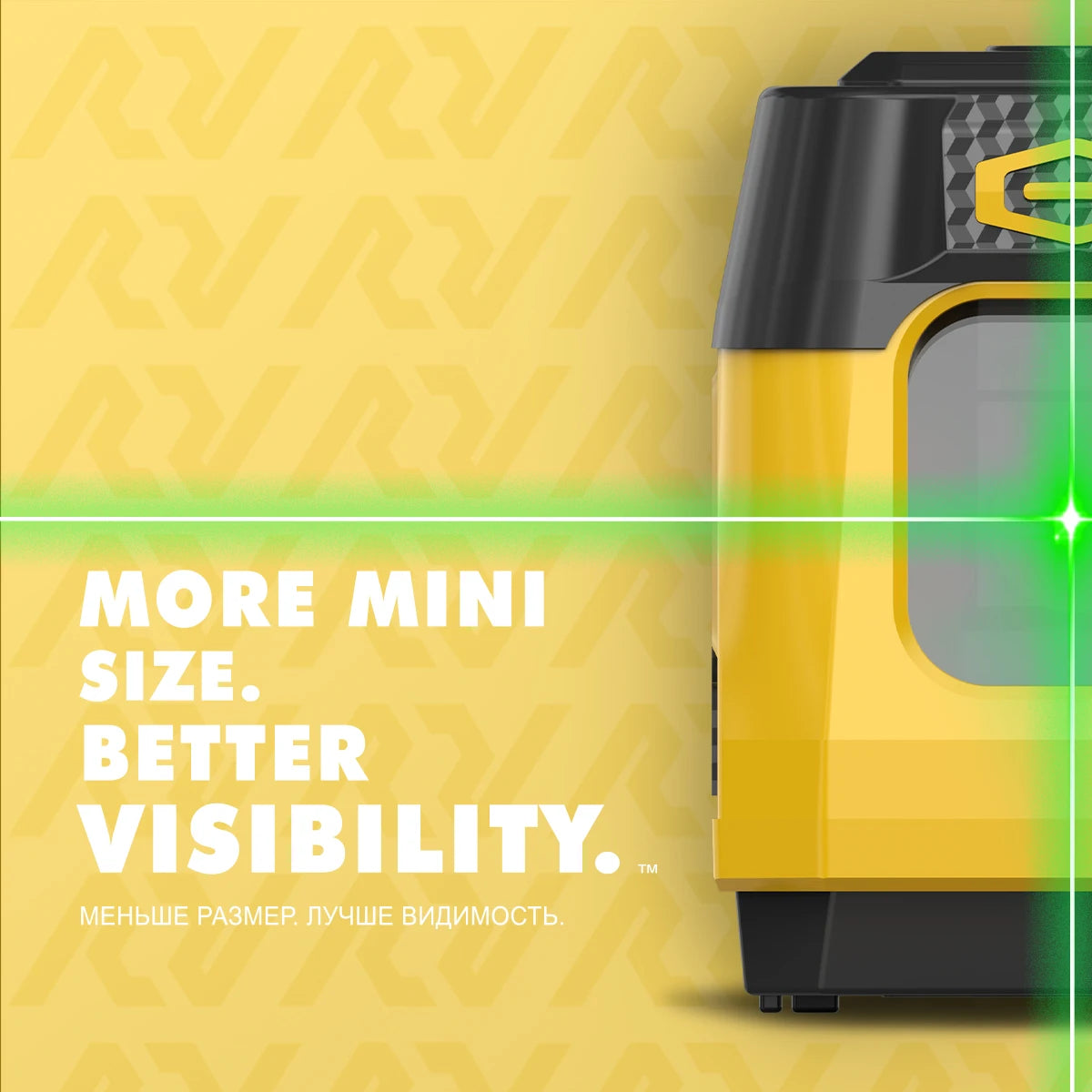 Nível a laser vermelho/verde série YEVOLT YVRLL4XS2/YVGLL4XS2G, linha cruzada, 2 linhas, autonivelante, portátil, leve, ferramenta de medição