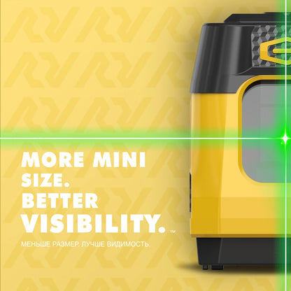 Nível a laser vermelho/verde série YEVOLT YVRLL4XS2/YVGLL4XS2G, linha cruzada, 2 linhas, autonivelante, portátil, leve, ferramenta de medição