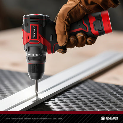 YEVOLT YVGCB16JY Series 16V Brushless Electric Drill Li-ion Compact Cordless Driver High Speed Handheld Screwdriver Power Tools