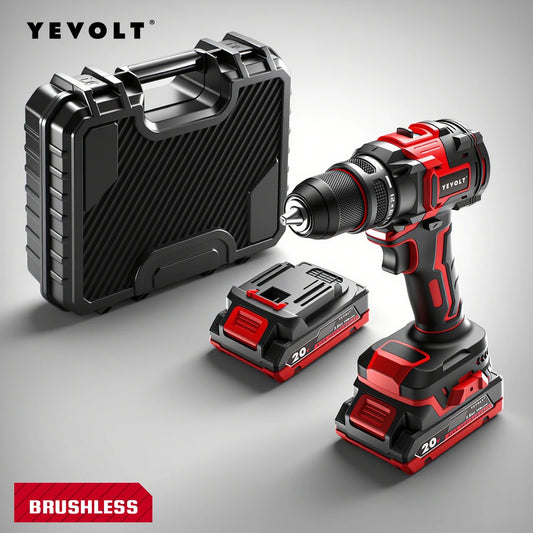 YEVOLT YVGCB20JY Series 20V Brushless Electric Drill Li-ion Compact Cordless Driver High Speed Handheld Screwdriver Power Tools