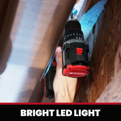 YEVOLT Electric Drill 20V Brushless 20+3 Impact Li-ion Compact Cordless Driver Handheld Screwdriver Power ToolYVGBD20DU3 Series